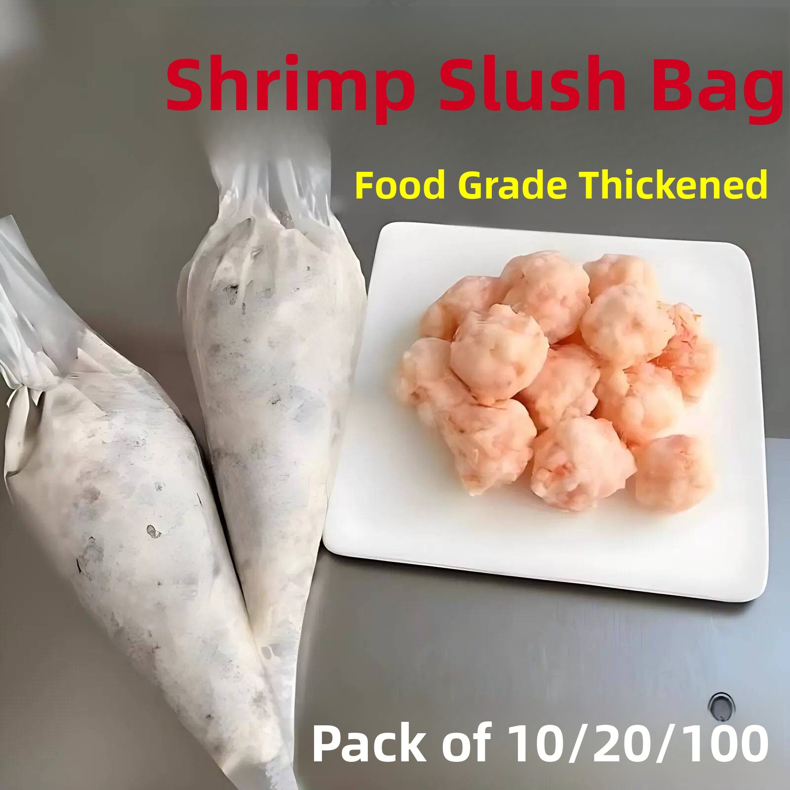 Baby Food Shrimp - ถุงใส่อาหารแบบใช้แล้วทิ้งสำหรับทำอาหารเสริมสำหรับเด็ก ทำไส้กรอก อุปกรณ์ทำอาหารในครัว BEAUTISKY