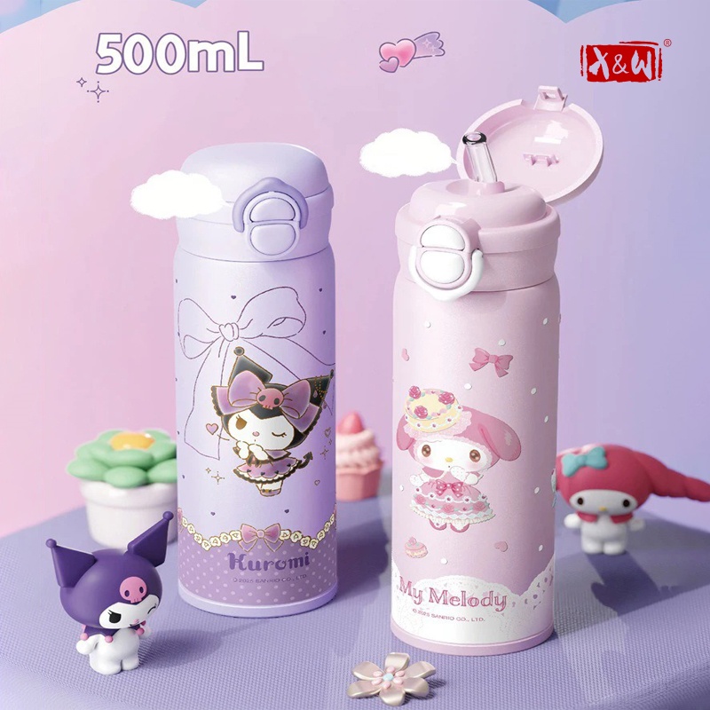 Baby Food Thermos - แก้วน้ำสุญญากาศ X&W Sanrio 500 มล. แก้วกาแฟเก็บความร้อน