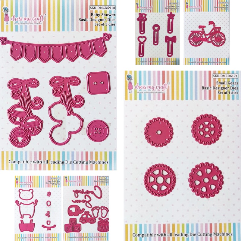 Baby Food Diary - ดอกไม้ฤดูใบไม้ผลิ ชุดอุปกรณ์ตัดโลหะสำหรับงาน Baby Shower สำหรับตกแต่งสมุดภาพ สมุดบันทึก