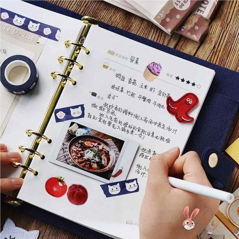 Baby Food Diary - สมุดบันทึกสูตรอาหารเขียนมือสุดสร้างสรรค์ สมุดทำอาหาร DIY แบบแยกหน้า สมุดบันทึกอาหารเด็ก ไดอารี่อาหาร