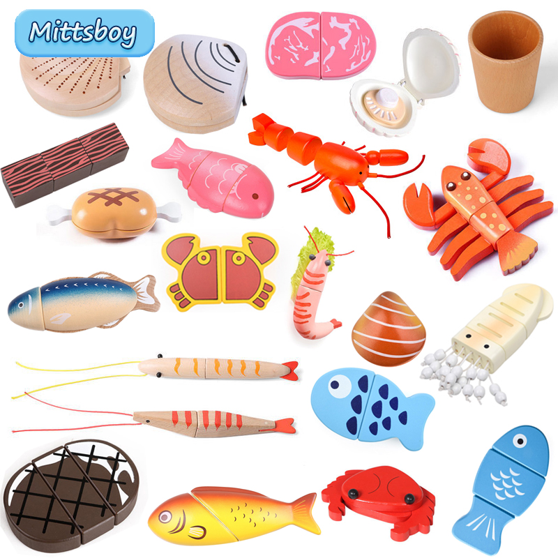 Baby Food Shrimp - ใหม่ Montessori จำลองสัตว์ Magnetic Play House