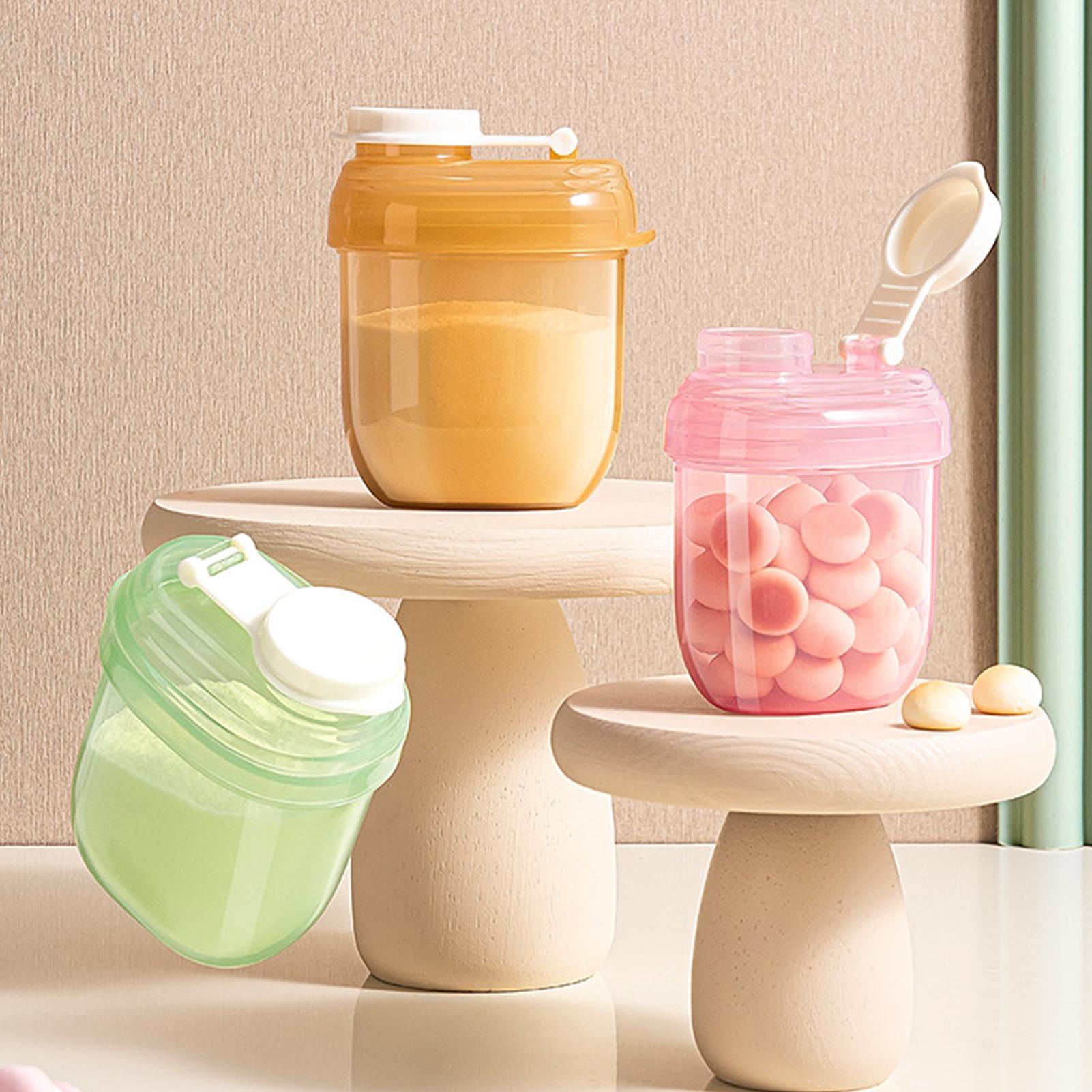Baby Food Equipment - กล่องแบ่งนมผงแบบพกพา กล่องเก็บขนมปิดสนิท กล่องจัดระเบียบอาหารสำหรับเด็กทารก กล่องใส่อาหารสำหรับเดินทาง
