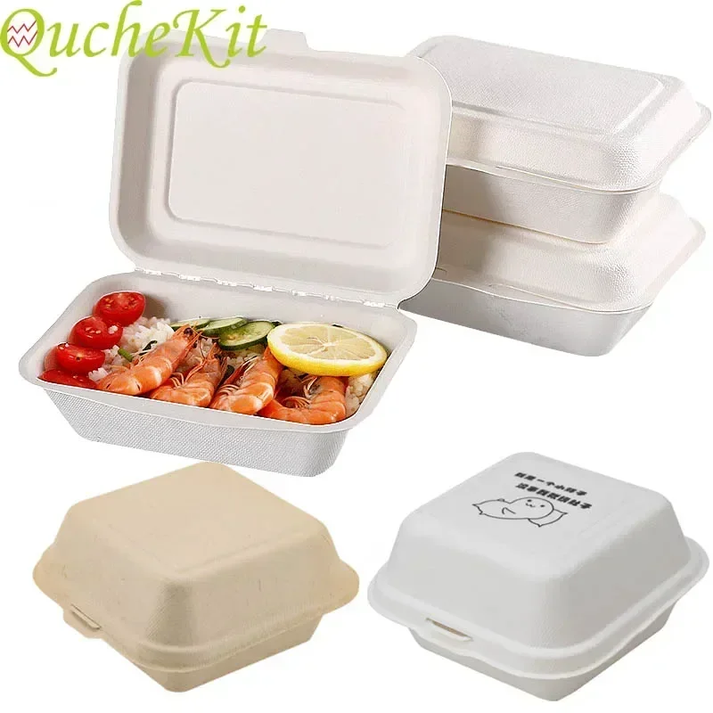 Baby Food Prep Containers - Disposable เป็นมิตรกับสิ่งแวดล้อมกล่องอาหารกลางวัน Prep บรรจุภัณฑ์อาหาร Bento กล่องฝักบัวเด็กอีสเตอร์ปาร์ตี้เค้กกล่องบรรจุ
