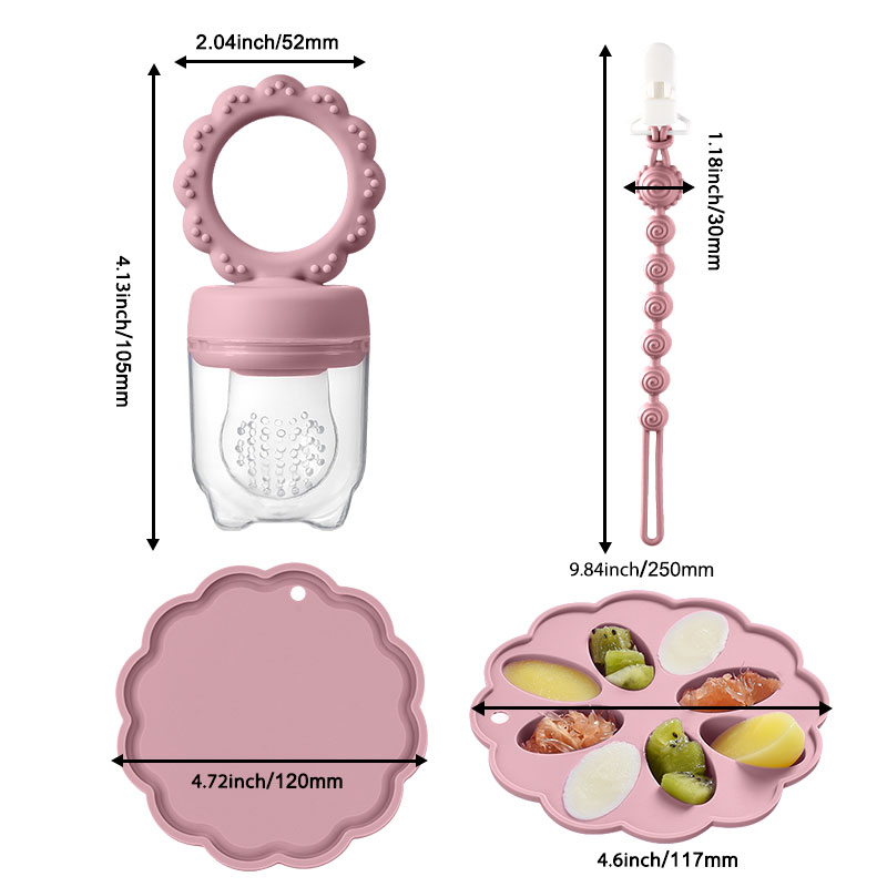 ที่ป้อนผลไม้ซิลิโคนสำหรับเด็ก  - Baby Food Pouches 1 Year Old บทวิจารณ์และราคา