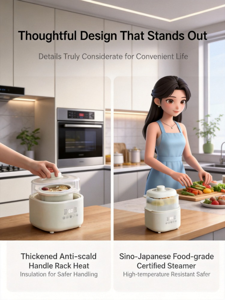 หม้อหุงข้าวไฟฟ้าขนาดเล็ก 220V, - Baby Food Stew บทวิจารณ์และราคา