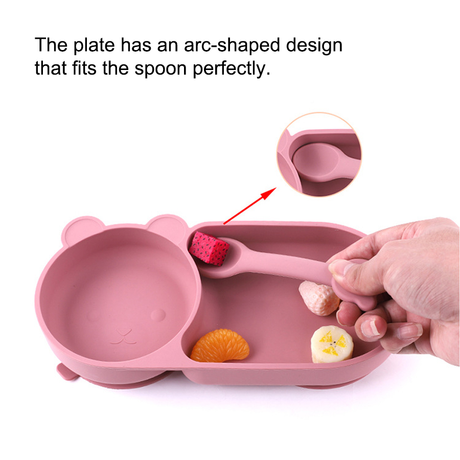 ชามดูดซิลิโคนเด็ก ลายหมีน่ารัก - Baby Food Equipment บทวิจารณ์และราคา