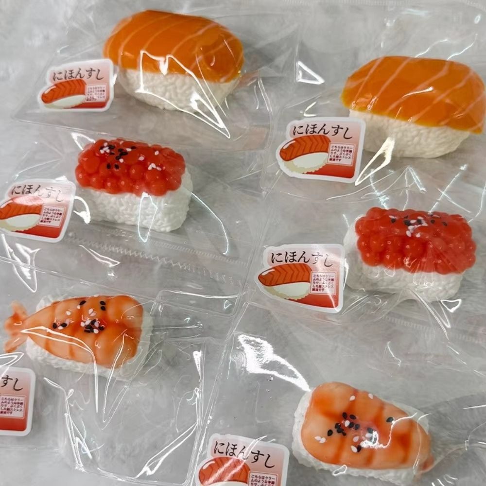ของเล่นบีบซิลิโคนรูปซูชิจำลอง  - Baby Food Shrimp บทวิจารณ์และราคา