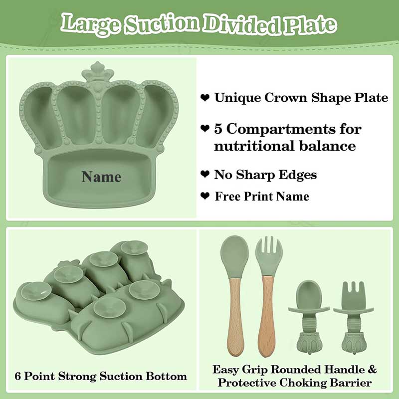 จานให้อาหารเด็กทารกพิมพ์ชื่อเฉ - Baby Food Equipment บทวิจารณ์และราคา