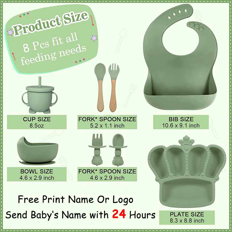 จานให้อาหารเด็กทารกพิมพ์ชื่อเฉ - Baby Food Equipment บทวิจารณ์และราคา