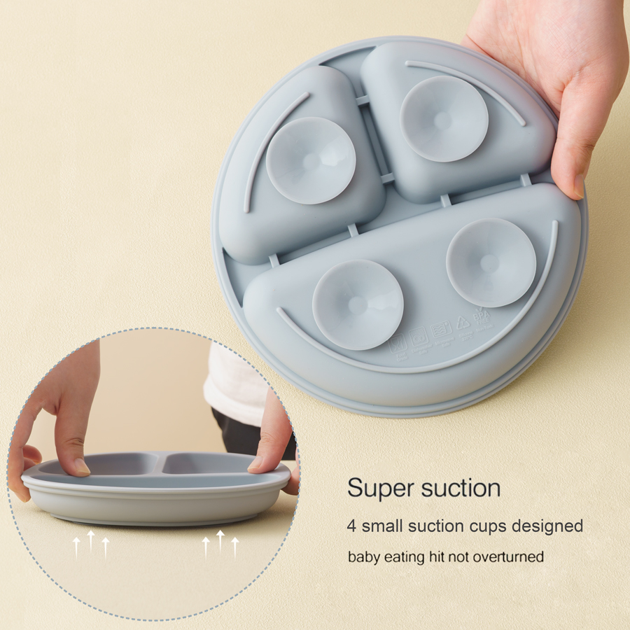 5 ชิ้นเด็กซิลิโคนชุดให้อาหารรอ - Baby Food Equipment บทวิจารณ์และราคา