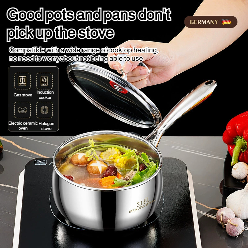 สแตนเลสขนาดเล็กหม้อซุปบะหมี่กึ - Baby Food Instant บทวิจารณ์และราคา