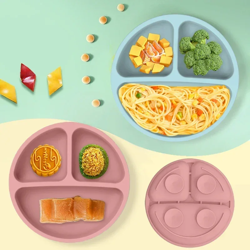 ซิลิโคนเกรดอาหารเด็กชุดจานชามใ - Baby Food Equipment บทวิจารณ์และราคา