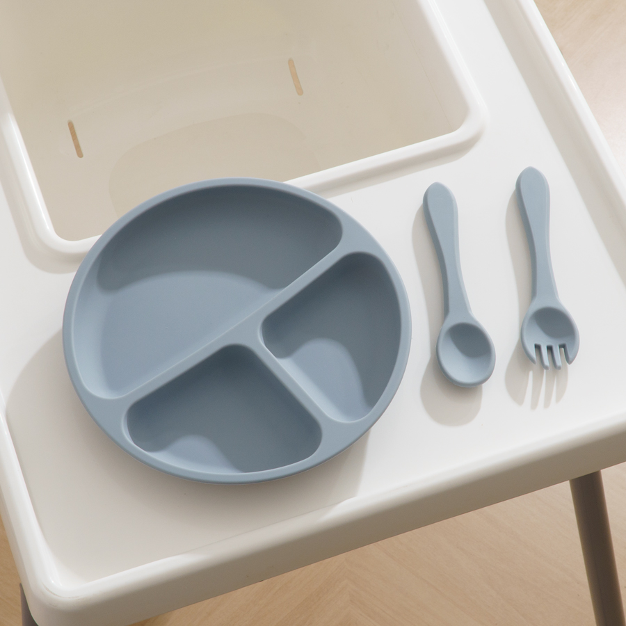 3PCS ชุดเด็กชุดเด็กกินอาหารการ - Baby Food Tray บทวิจารณ์และราคา