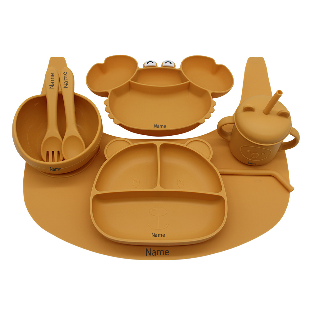 ชุดจานชามเด็กพิมพ์ชื่อฟรี: จาน - Baby Food Tray บทวิจารณ์และราคา