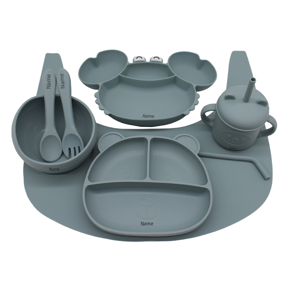 ชุดจานชามเด็กพิมพ์ชื่อฟรี: จาน - Baby Food Tray บทวิจารณ์และราคา