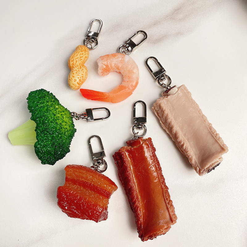จําลองอาหารพวงกุญแจตุ๋นหมู Bro - Baby Food Shrimp บทวิจารณ์และราคา