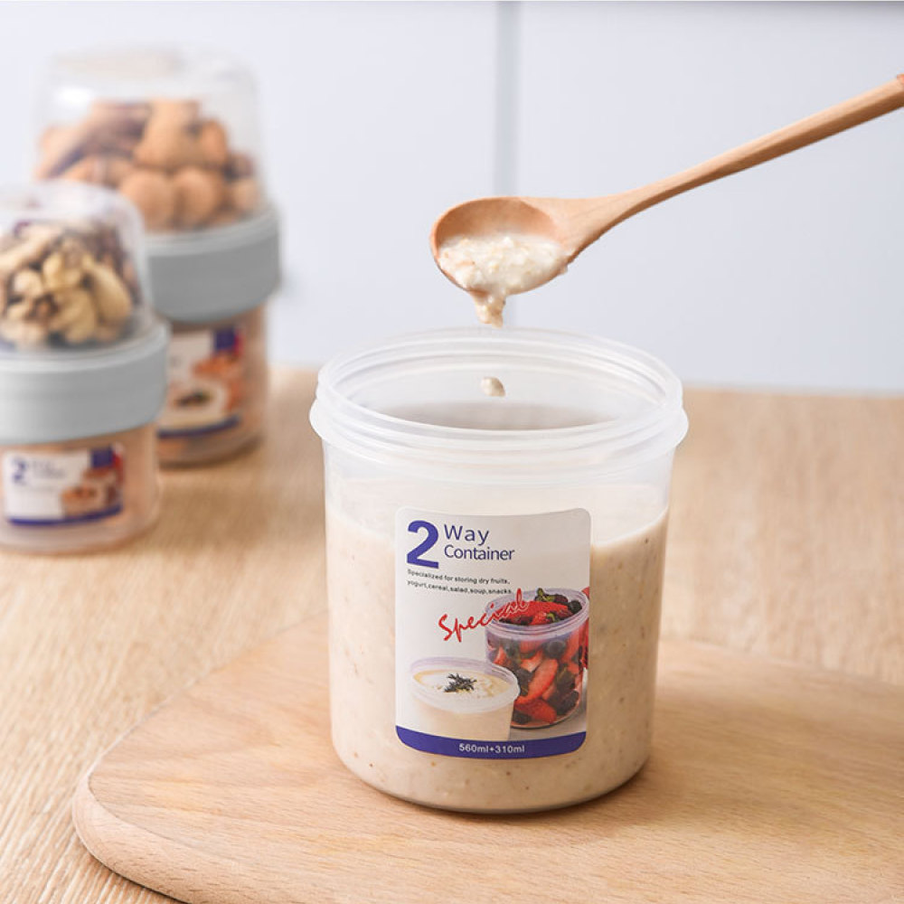 กล่องใส่อาหารสองชั้นป้องกันการ - Baby Food Prep Containers บทวิจารณ์และราคา