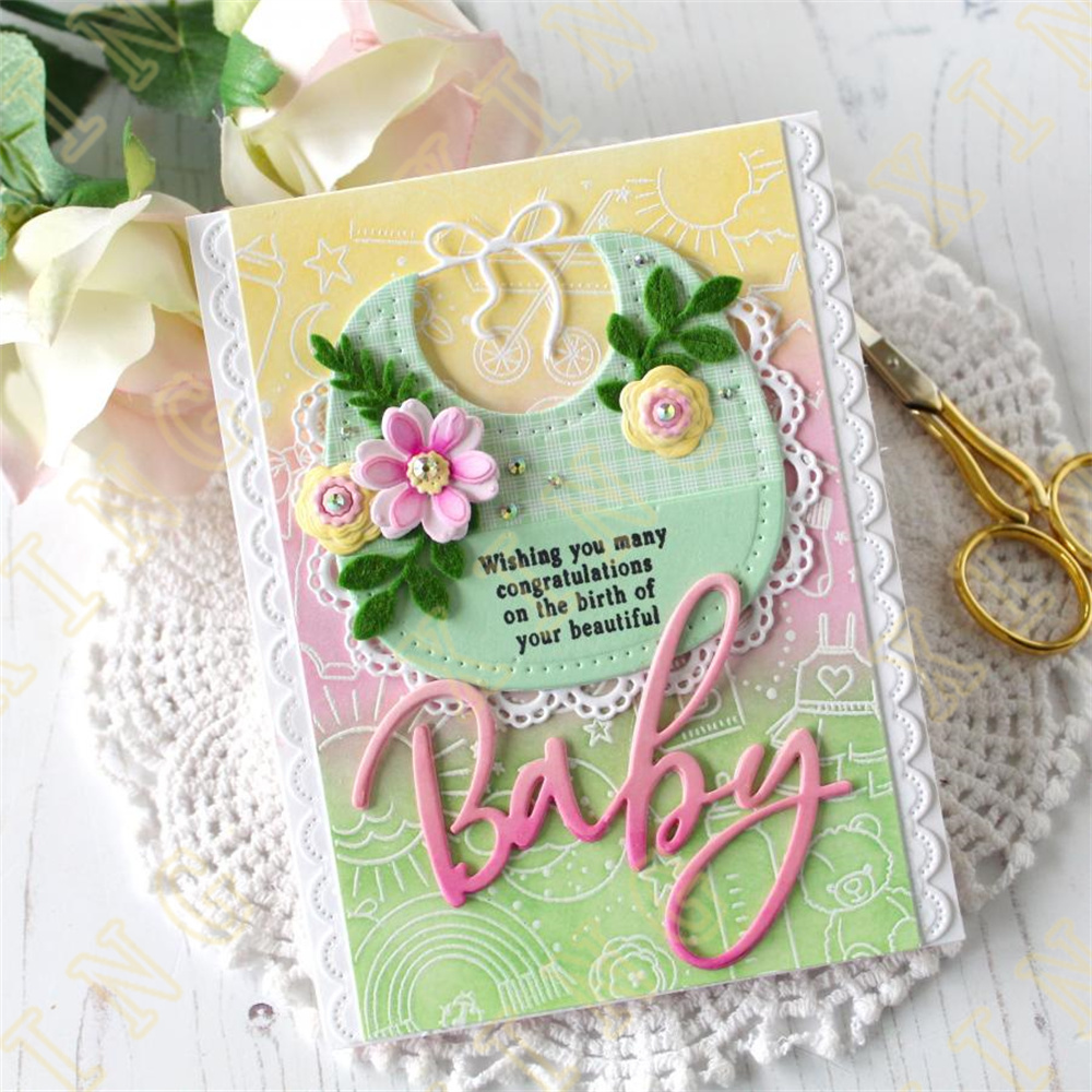 ตัดโลหะตายแสตมป์Stencilร้อนฟอย - Baby Food Diary บทวิจารณ์และราคา